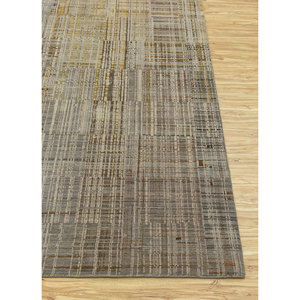 พรมไหมพรมและไหมไผ่ถักมือสีเบจและสีน้ำตาล รุ่น Kavi Unstring Srb(701) ลายแบบนามธรรม เหมาะสำหรับห้องนั่งเล่นหรือห้องนอนวัยรุ่น - Product Image 4