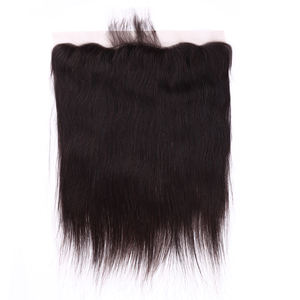 13x4 Dentelle Frontale Fermeture Vierge Remy Cheveux Humains Indiens Droite Toupet 110% Densité 38mm Texture - Product Image 2