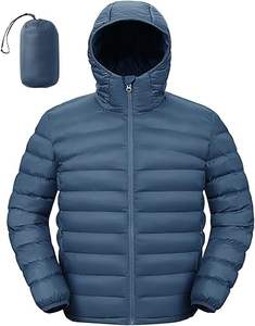 Chaqueta de Plumón de Secado Rápido de Alta Calidad con Estilo Personalizado para Hombre 2025, Cuello Alto, Logotipo Frontal, Ecológica, Transpirable, Mangas Largas para Invierno - Product Image 1