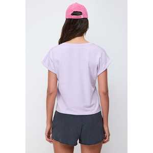 T-shirt à manches courtes en tissu doux avec détails de manches retroussées - Product Image 5