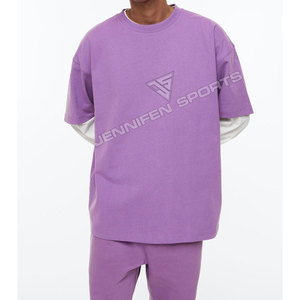 Camiseta Casual de Jersey para Hombre, 100% Algodón, Diseño Sólido, Corte Regular, Manga Corta, Transpirable, Ligera, para Verano - Product Image 2