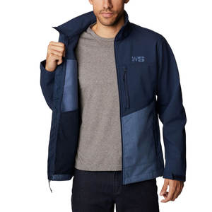 Chaqueta de invierno Softshell para hombre de alta calidad, cortavientos impermeable con cuello levantado, diseño de logotipo personalizado, estilo informal cálido - Product Image 4