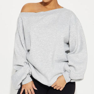 เสื้อสเวตเชิ้ตขนแกะโอเวอร์ไซส์ของผู้หญิงเสื้อสวมหัวคอตตอนเสื้อสเวตเตอร์มีฮู้ดระบายอากาศได้ดีดีไซน์ล่าสุด2025 - Product Image 2