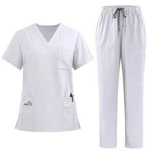 Uniforme d'hôpital lavable anti-rides Ensemble de gommage pour médecin et infirmière Ensembles de gommages médicaux pour femmes Combinaison de tunique d'allaitement médical pour femmes - Product Image 1