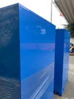Armoire extérieure en acier empilable, résistante aux intempéries, protégée contre la corrosion, avec serrures de sécurité (manuelles/3 points), à charnières