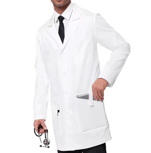 Blouse de laboratoire unisexe respirante blouse de laboratoire médical durable légère uniforme de personnel d'hôpital d'infirmière de médecin professionnel - Product Image 1