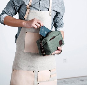 Classic Leather Canvas Toiletry Bag Travel <b>Men</b> Wash <b>Grooming</b> Cosmetic Dopp <b>Kit</b> Shaving Organizer TDB-0135 - Product Image 3