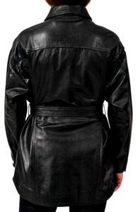 Chaqueta de Invierno Elegante, Transpirable, Entallada y Larga de Cuero Genuino, Diseño Único, Superventas para Mujer - Product Image 2