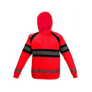 OEM High Visibility Hoodies Customized <b>Lined</b> Cotton Sweatshirts <b>Mens</b> Work Reflective Safety <b>Hoodie</b> - Product Image 4