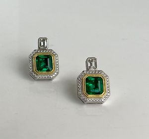 Pendientes de Diamante con Corte Brillante Hexagonal, Plata de Ley 925, Certificación IGI, Uso Casual, Diamante Americano - Product Image 2