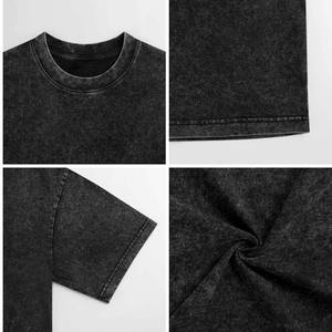 Camiseta nueva de corte cuadrado, 100% algodón, lavado ácido, calidad premium, diseño orgánico 100%, estilo hip hop. - Product Image 3