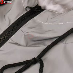 Customized Autumn Men's Windbreaker <b>Jacket</b> Canvas <b>Thin</b> <b>Waterproof</b> Breathable Zipper Style - Product Image 3