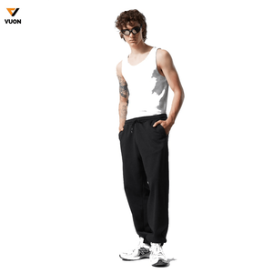 Pantalon de jogging élastique respirant taille haute personnalisé vêtements de sport de plein air pour hommes pantalon de survêtement décontracté confortable et élégant - Product Image 1