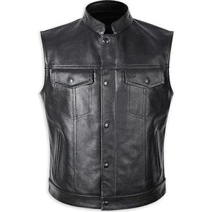 Nouveau Style 2025 cuir de vachette Biker gilet Logo personnalisé maillot de course moto gilet Club fermeture à pression de haute qualité - Product Image 4