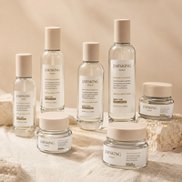 Ensemble d'emballages cosmétiques en verre 30ml-150ml, flacon de toner, flacon pompe à lotion en verre dégradé, pot cosmétique rond 100g