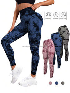 Leggings de sport respirants sans couture à taille mi-haute avec cordon de serrage pour femmes - Product Image 6