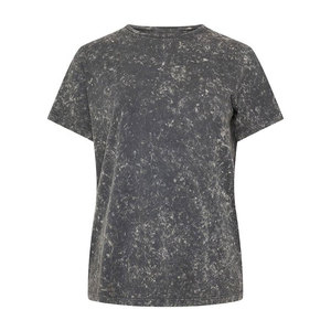 T-shirt décontracté léger et écologique en coton pour femme, coupe classique, lavage à l'acide, respirant et séchage rapide pour l'été - Product Image 1
