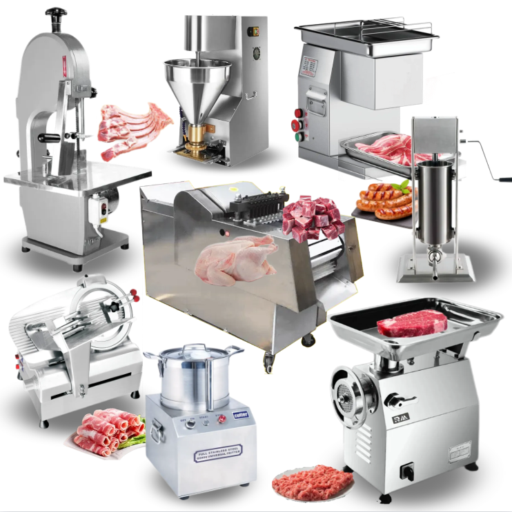 Mince electric multifunctional semi-automatic frozen meat cutter breaking chips strip product making machine for hotel food shop