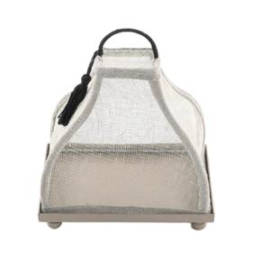 Plateau de service Design fabuleux vaisselle de table en métal de forme carrée plateau à chocolat pour cadeaux de mariage Dessert en jute et chocolat - Product Image 1