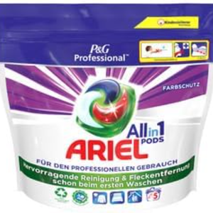 Cápsulas de Detergente Ariel Professional Todo en Uno para Ropa de Color, 110 Lavados (2 x 55 Cápsulas), Excelente Cuidado Profesional para la Ropa - Product Image 1