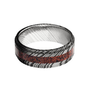 Anillo de acero de Damasco hecho a mano tipo religioso islámico personalizado estilo moderno disponible para la venta a un precio - Product Image 3