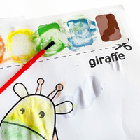 8 Pósters de Animales Adorables Impresos con Serigrafía en Papel Couché para Niños
