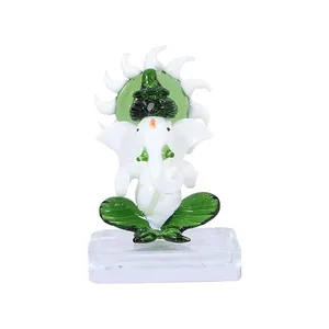 Buy Premium Ganesh Ji Glass Idol Statue for Home & Temple Decor | Lord Ganesh Car Dashboard, Mandir & Home Decoration