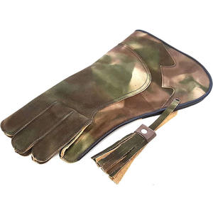 Guantes de entrenamiento de cetrería de calidad superior Recién llegado Equipo de seguridad hecho en cuero Bajo MOQ Tasa barata Ropa de caza - Product Image 3