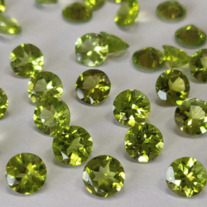Peridoto Natural Corte Redondo 6mm Peridoto Suelto Facetado Calidad Superior - Product Image 1