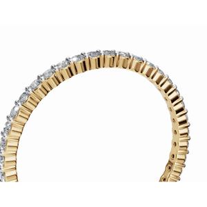 Anillo Apilable Elegante Griselda's Endless Glow con Diamantes de Corte Redondo de 0.800 Ct, Cultivados en Laboratorio, Oro de 9 KT, 14 KT, 18 KT, Proveedor Mayorista OEM - Product Image 3