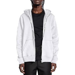 Sudadera con capucha con cremallera completa de lana de invierno de Color sólido elegante Material de algodón pesado con diseño impreso Nueva moda de invierno - Product Image 2