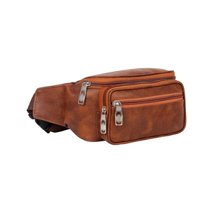 Nueva moda Unisex cuero genuino riñonera impermeable organizador bolsa de viaje para hombres y mujeres - Product Image 5