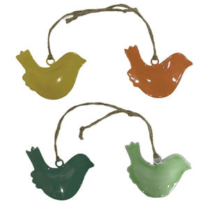 Feliz primavera Pascua Metal galvanizado pájaro percha Banner adornos fiesta Decoración - Product Image 3