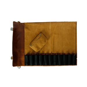 Sac de rangement pour couteaux en cuir de qualité supérieure avec un design durable, taille et couleur personnalisables pour les outils des chefs - Product Image 5