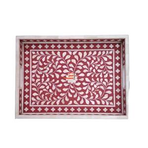 High Quality Bone Inlay Serving Tray Good Design Home <b>Kitchen</b> <b>Accessory</b> Made of Highest Quality Bone Inlay Material - Product Image 2