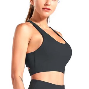Offre Spéciale soutien-gorge haut crochet et fermeture des yeux encolure en V Yoga soutien-gorge haut Fitness vêtements de sport femmes sport soutien-gorge dos ouvert sport soutien-gorge avec coussinet - Product Image 4
