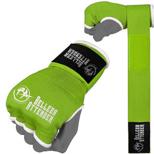 Bandages de boxe personnalisés écologiques en coton rapide, avec coussinets en gel, fermeture auto-agrippante, lavables, protection du poignet, couleur personnalisée - Product Image 3