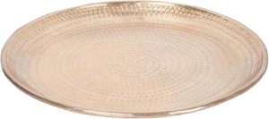 Modern Style <b>Round</b> Aluminium Hammered <b>Tray</b> For Restaurant Hotel Home Usage in Best Price From India - Product Image 6