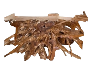 โต๊ะแบบรูทคอนโซลโต๊ะกลางแจ้งโต๊ะโบราณทำจากไม้สักรูทคอนโซล - Product Image 1