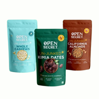 Sachet Doypack Personnalisé en LLDPE Qualité Alimentaire avec Fermeture Zip pour Noix, Chocolats et Bonbons