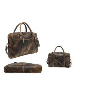 Unisex Premium Genuine <b>Leather</b> <b>Laptop</b> Backpack Multi-Function Office Travel Handbag Wholesale PC Business Style Everyday Use - Product Image 5