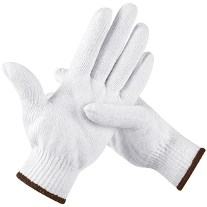 Gants de sécurité industriels de haute qualité, résistants, en tissu de coton doux, très populaires, gants d'inspection blancs pour la protection des mains et des bras - Product Image 2