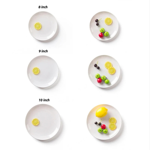 Assiettes Rondes en Mélaminé Blanc de 10 Pouces, Personnalisables avec Logo, en <span class=keywords><strong>Plastique</strong></span>, pour Usage Domestique et Restauration - Product Image 5