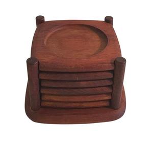 Juegos de posavasos de té de madera hechos a mano modernos 2022, producto del fabricante al por mayor, alfombrillas y almohadillas con soporte - Product Image 1