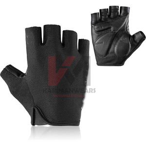 Gants de vélo d'été rembourrés demi-doigts pour la route, unisexe, décontractés, respirants, sans doigts, avec coussinets en gel pour une meilleure adhérence - Product Image 1