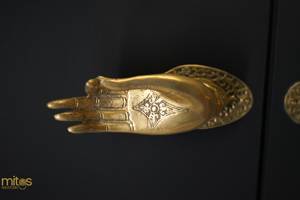 Manijas clásicas de puerta de Metal de calidad pesada para decoración de puertas interiores y exteriores, artículos de Hardware para muebles de lujo, manijas para el hogar y la Oficina - Product Image 5