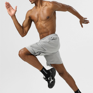 Shorts de sport respirants pour hommes, décontractés, d'été, en spandex/polyester, aérés, cargo, streetwear, course à pied - Product Image 3