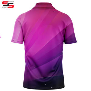 Sublimación pura Camisetas de malla de alta calidad para hombre Botones verdes al por mayor Polos de poliéster para hombre personalizados - Product Image 4