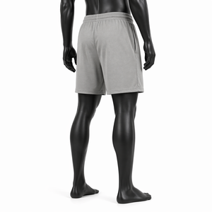 Pantalones Cortos Deportivos de Malla Gris para Hombre, Personalizados, OEM ODM, Cintura Elástica con Cordón Ajustable, Estilo Camuflaje - Product Image 6