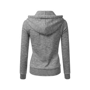 Sudadera con capucha de lana de manga larga Logo100 % algodón personalizable azul negro blanco caqui gris sudadera de mujer con logotipo personalizable - Product Image 6